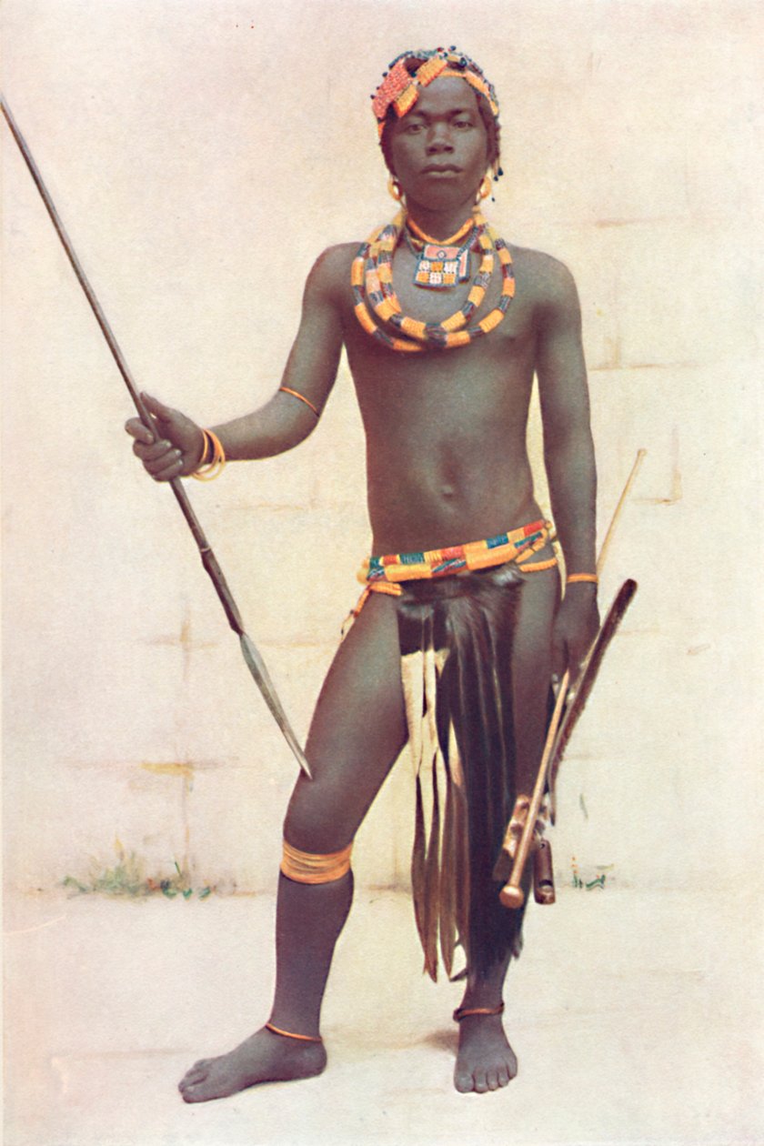 Ein Zulu-Krieger, 1912 von Unbekannt