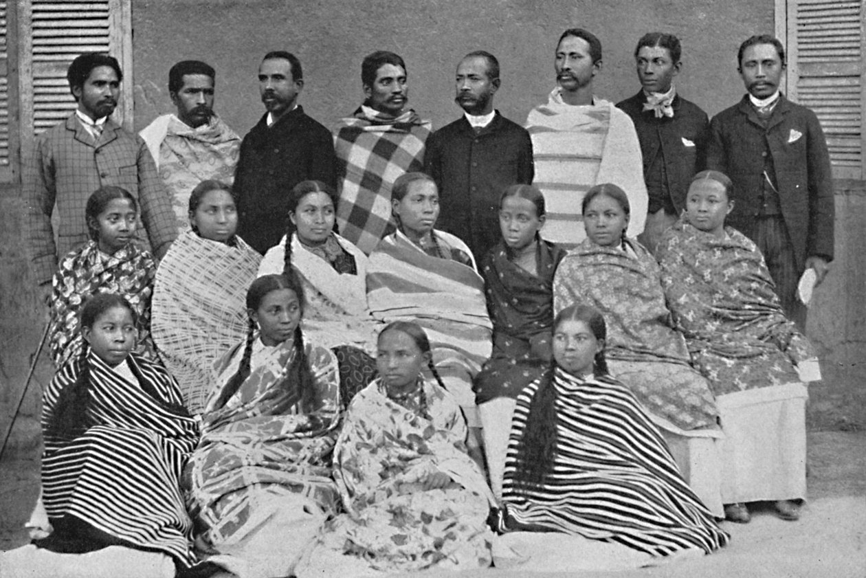 Eine Gruppe von Hova, Menschen aus Madagaskar, 1912 von Unbekannt
