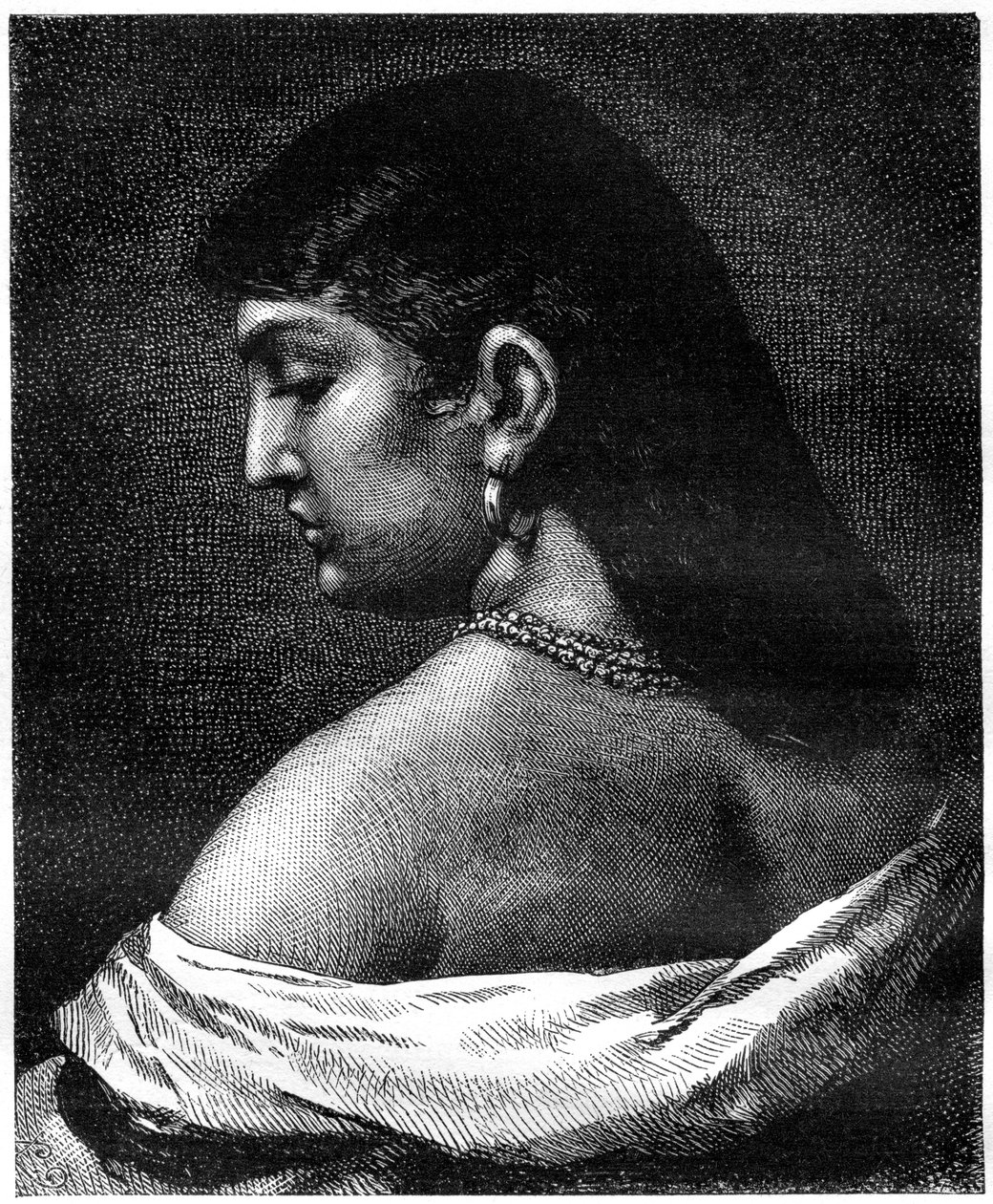 Eine Frau aus Trastevere, Rom, Italien, 19. Jahrhundert von Unbekannt