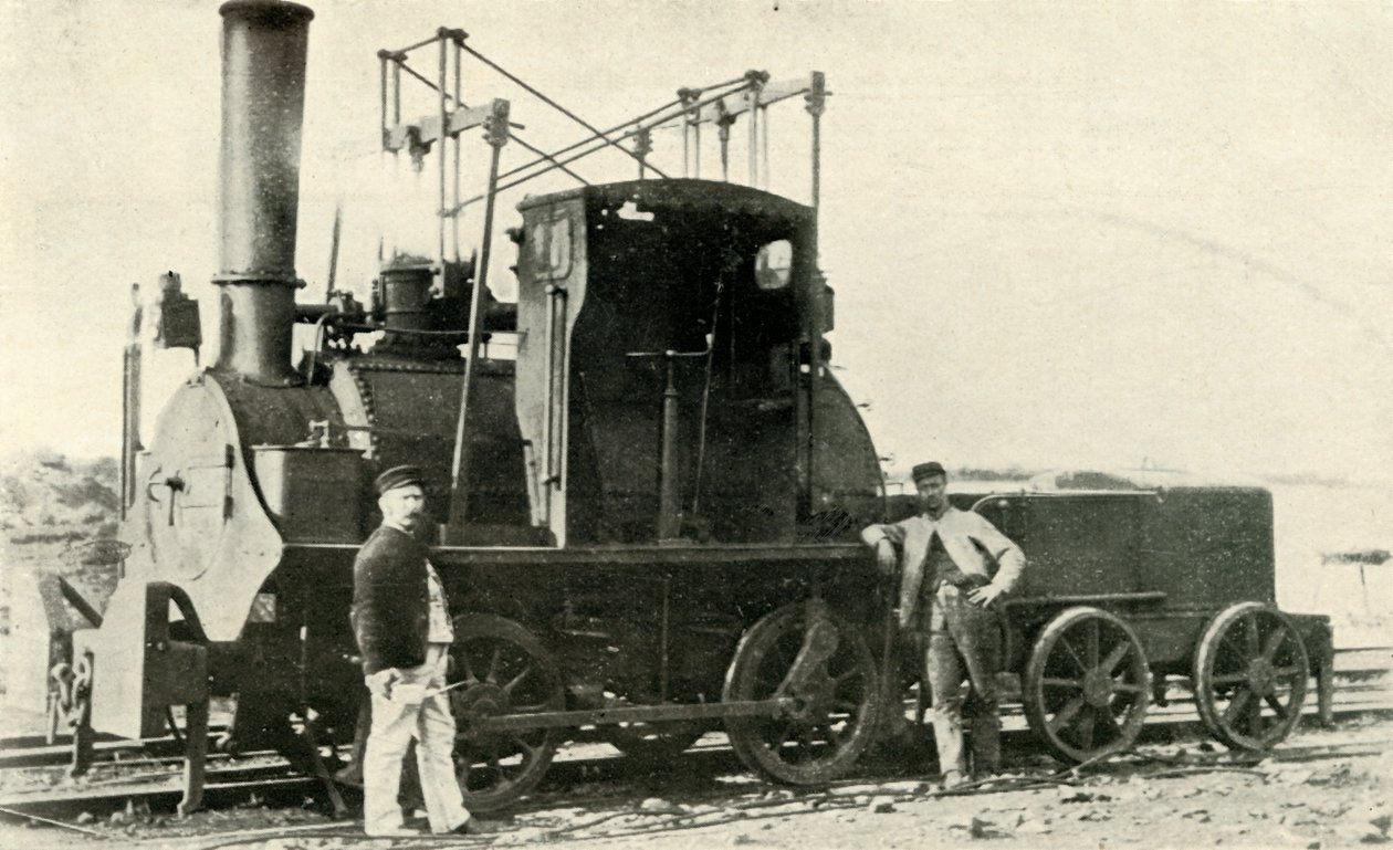 Eine frühe Bergwerkslokomotive, ca. 1930 von Unbekannt