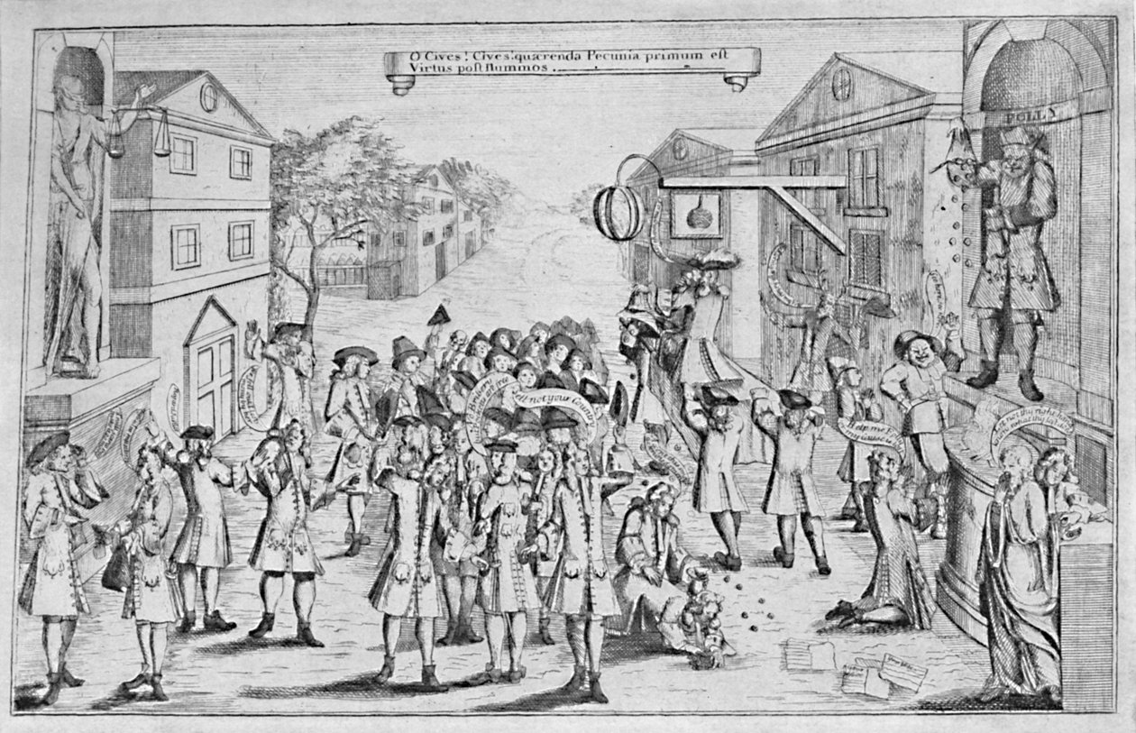 Eine Wahl gewonnen durch Bestechung, 1727, 1904 von Unbekannt