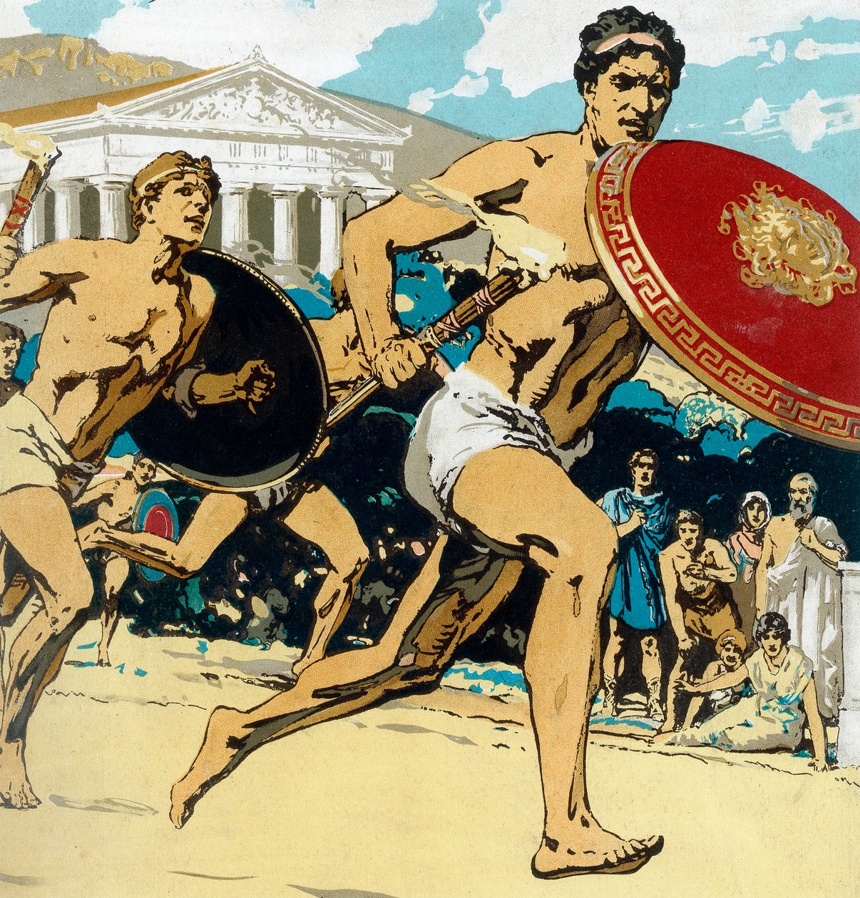 Antike Olympische Spiele: der Staffellauf, 1922 von Unbekannt