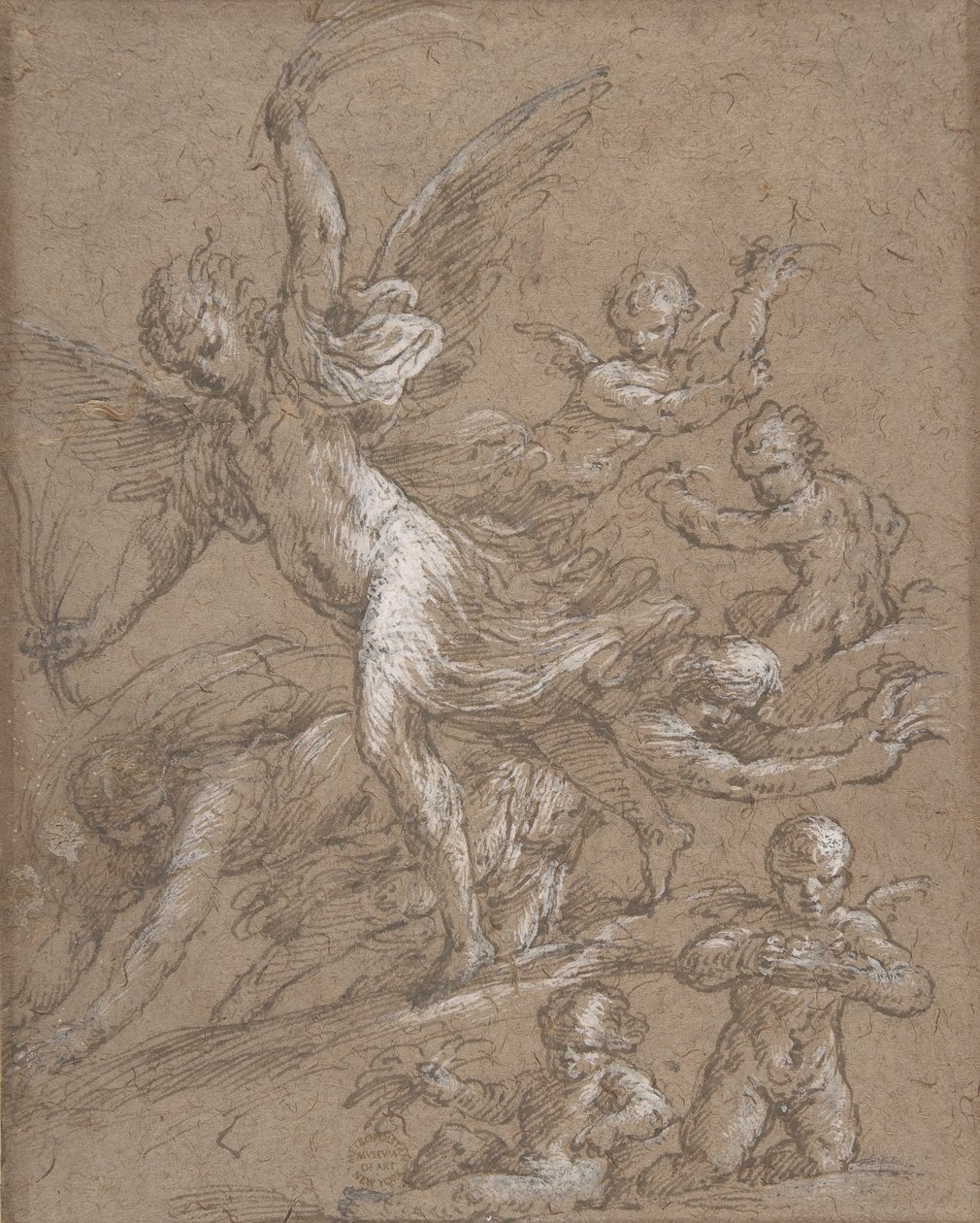 Engel und Putti von Unbekannt