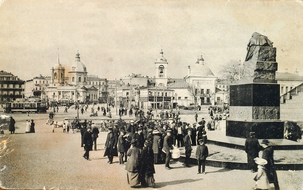 Arbat-Platz, Moskau, Russland, 1913 von Unbekannt