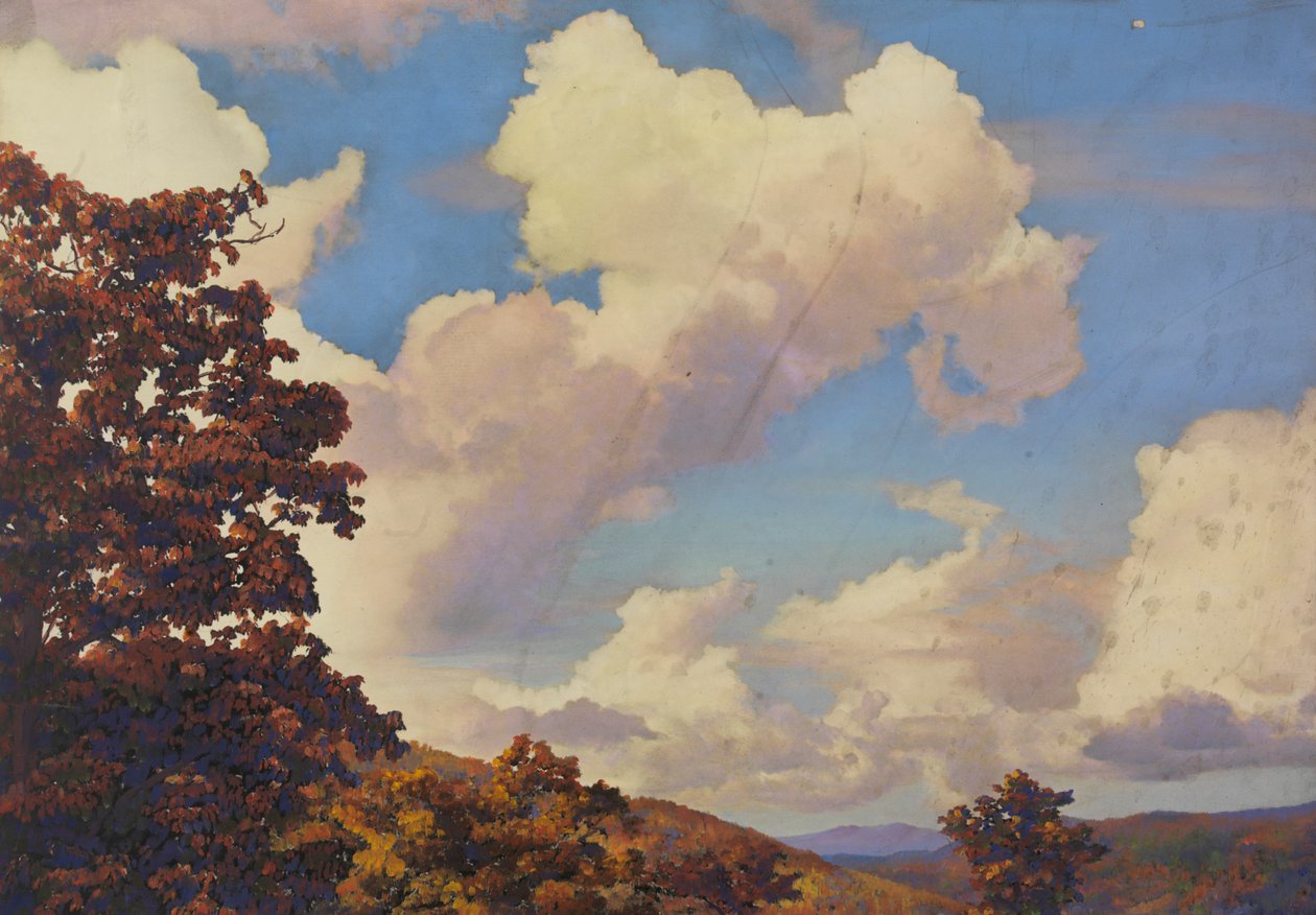 Herbstliche Berglandschaft, n.d. von Unbekannt