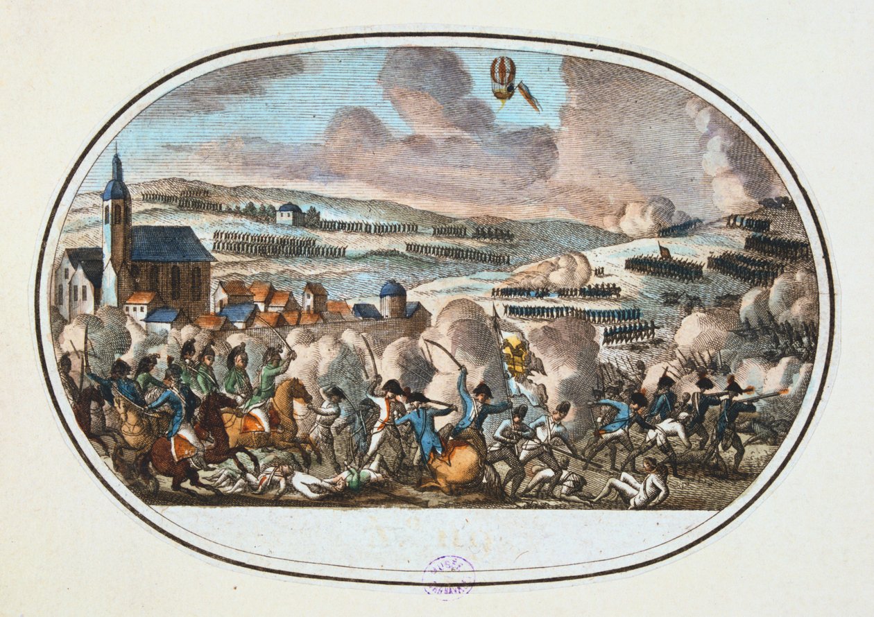 Schlacht bei Fleurus, 26. Juni 1794 von Unbekannt