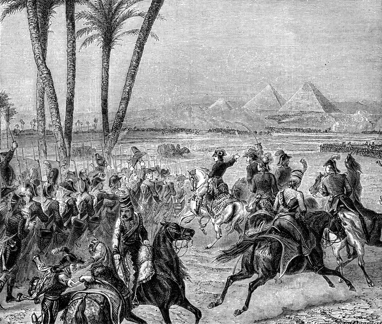 Schlacht bei den Pyramiden, 21. Juli 1798, 1882-1884 von Unbekannt