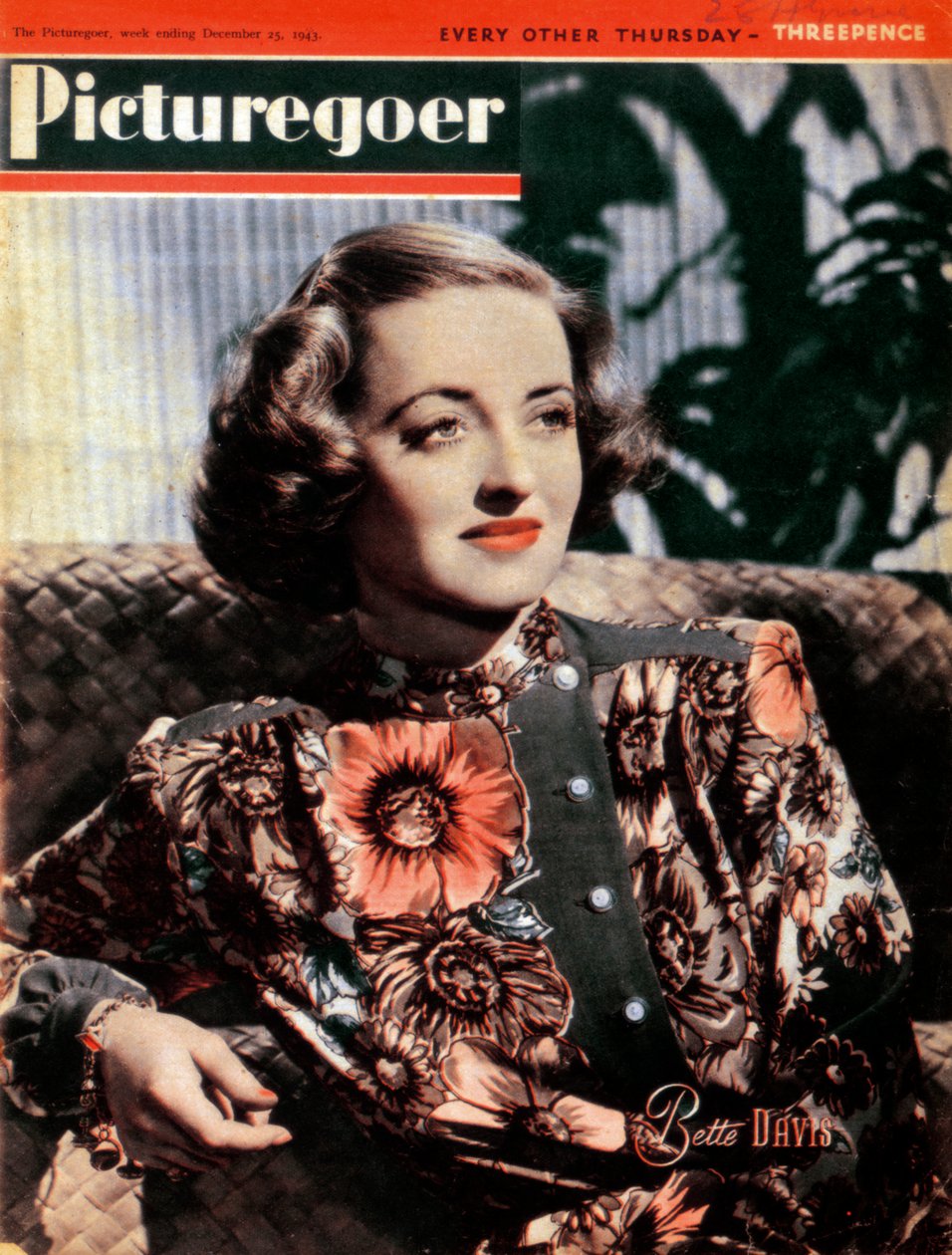 Bette Davis, amerikanische Schauspielerin von Unbekannt