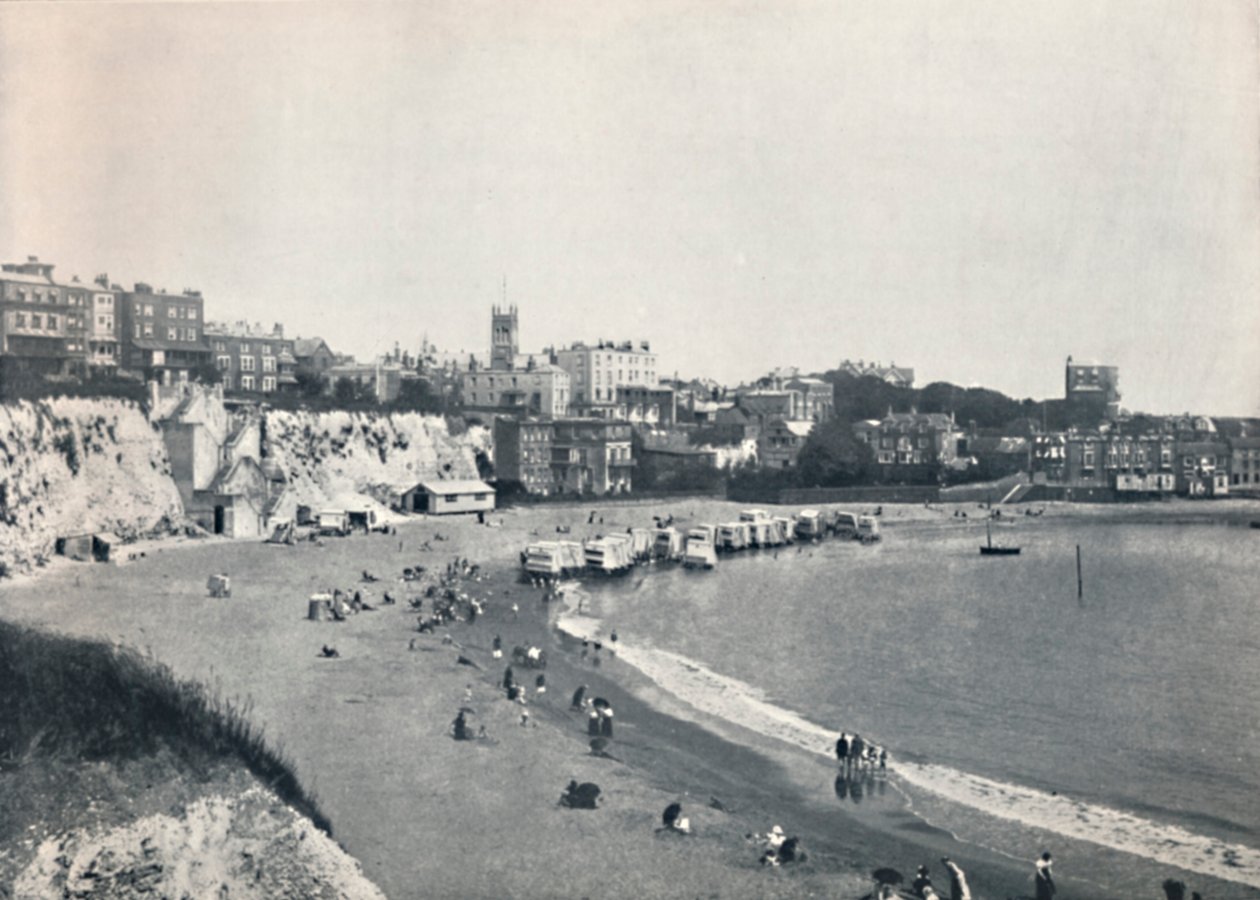 Broadstairs - Gesamtansicht von den Klippen, 1895 von Unbekannt