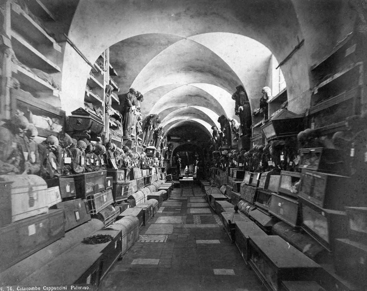 Katakomben der Kapuziner, Palermo, Italien, um 1910er Jahre von Unbekannt
