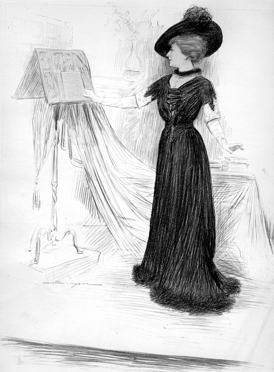 Cécile Sorel, französische Schauspielerin, 1909 von Unbekannt