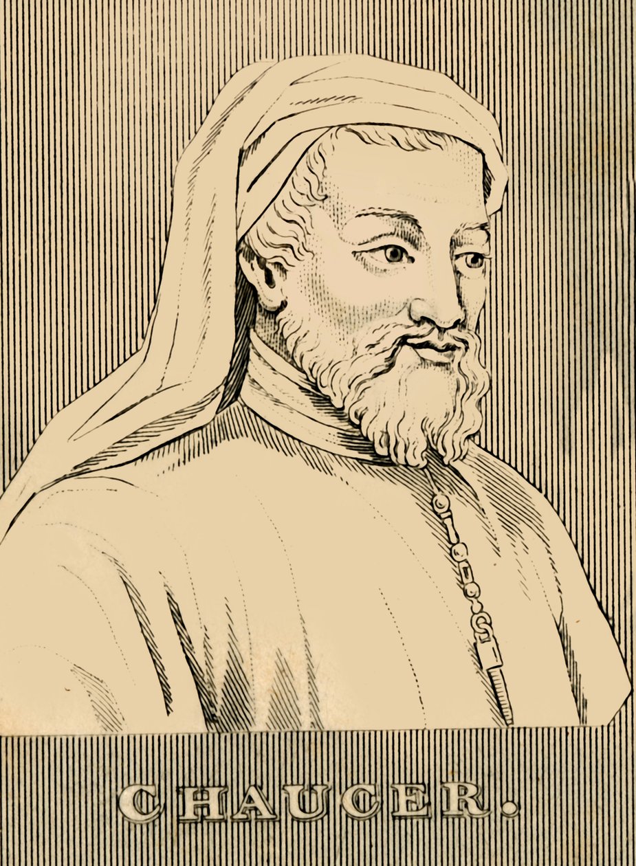 Chaucer, 1343-1400, 1830 von Unbekannt