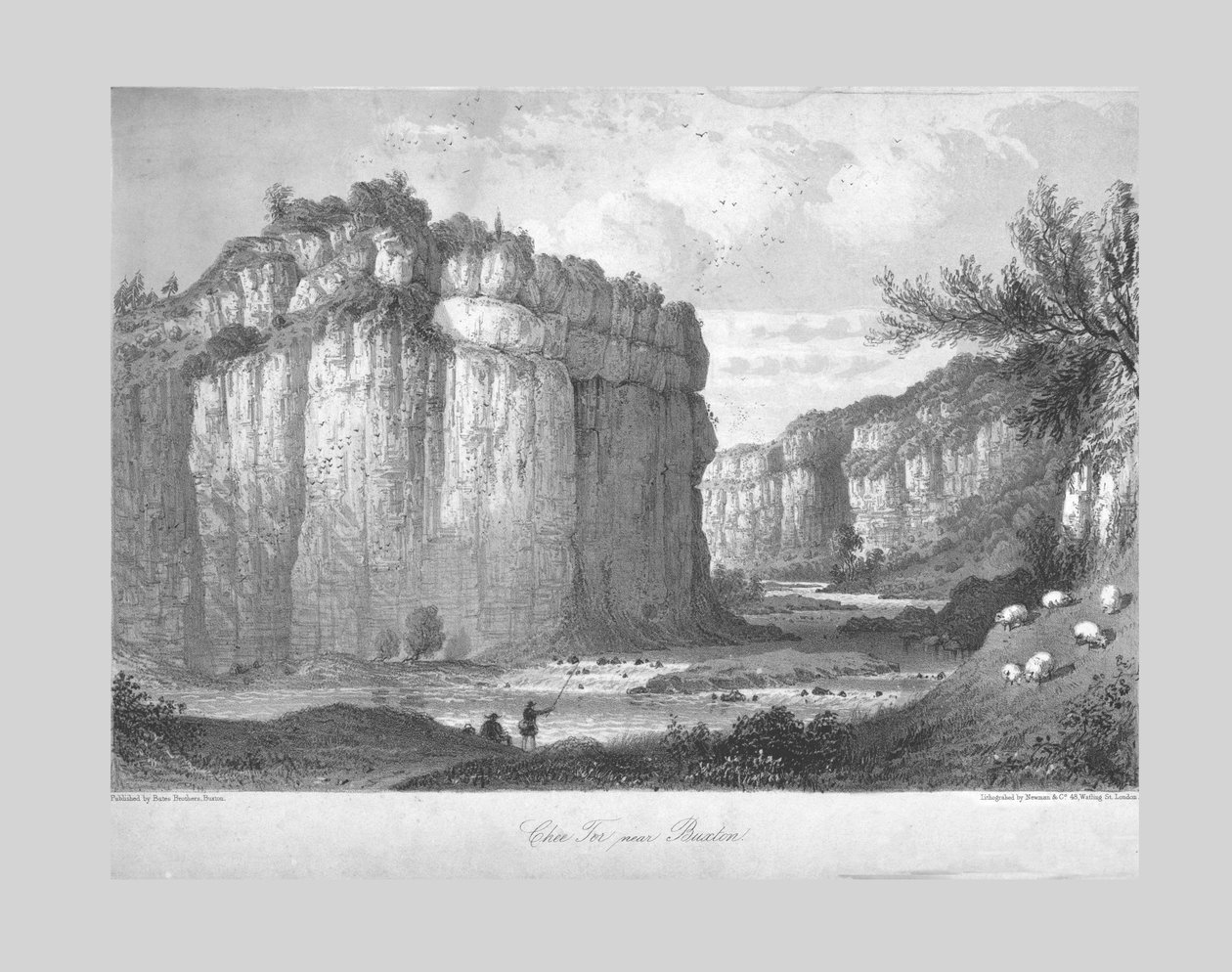 Chee Tor bei Buxton, um 1840 von Unbekannt