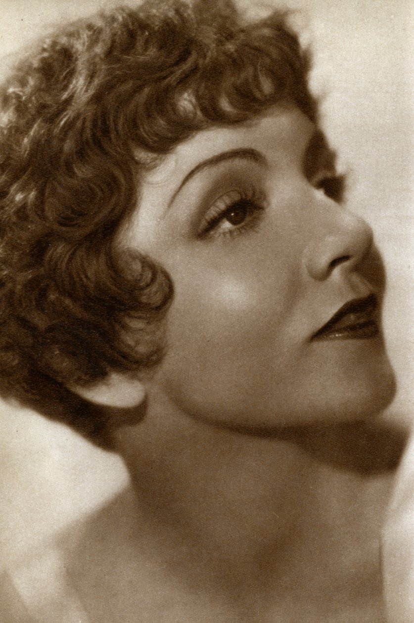 Claudette Colbert, französisch-amerikanische Schauspielerin, 1933 von Unbekannt