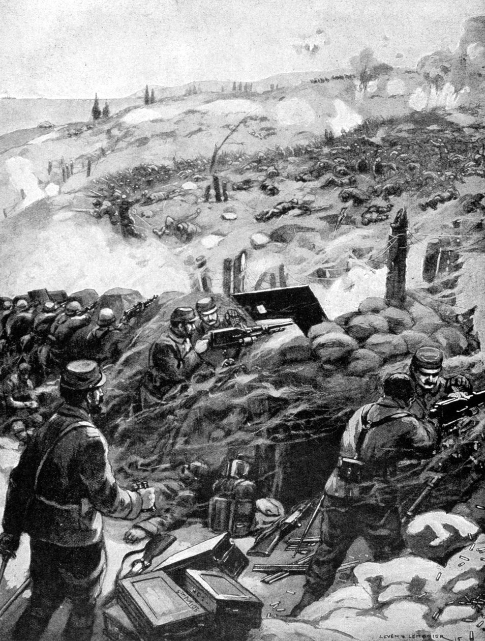 Kampf in den Dardanellen, Achi Baba, 1915 von Unbekannt