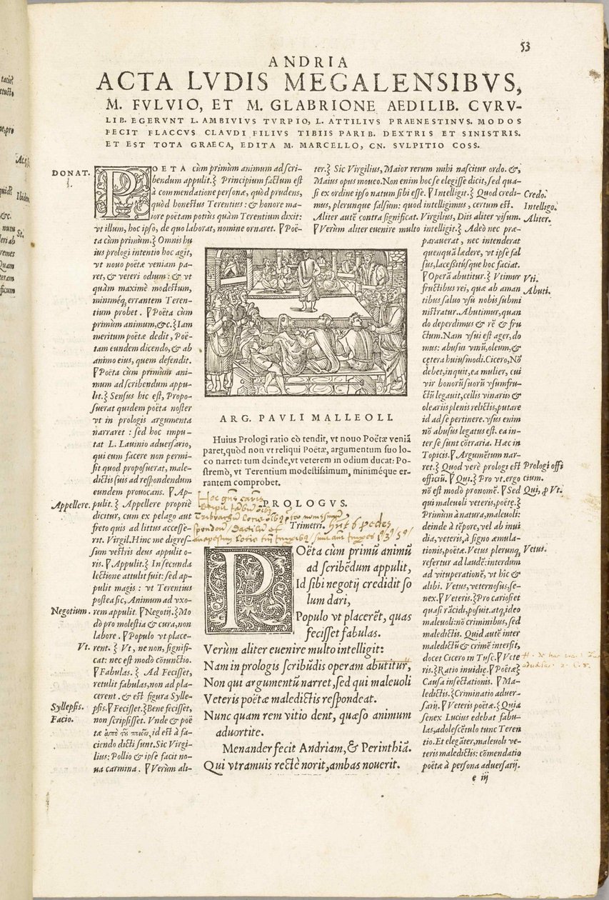 Komödien von Terenz von Jean de Roigny, 1552 von Unbekannt