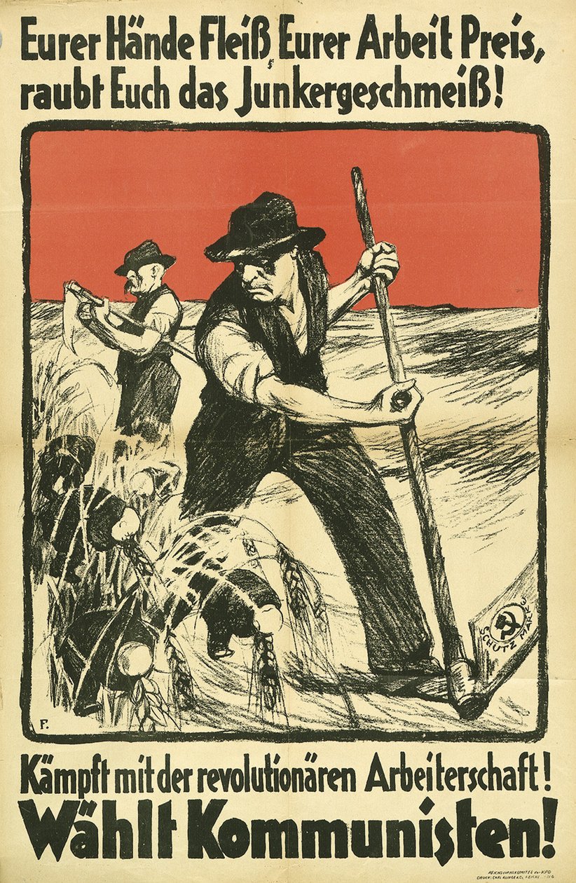 Kommunistisches Wahlplakat KPD, ca. 1931 von Unbekannt