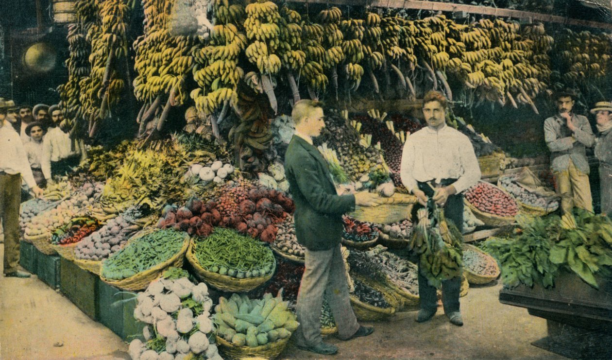 Kubanischer Obstladen, ca. 1910 von Unbekannt