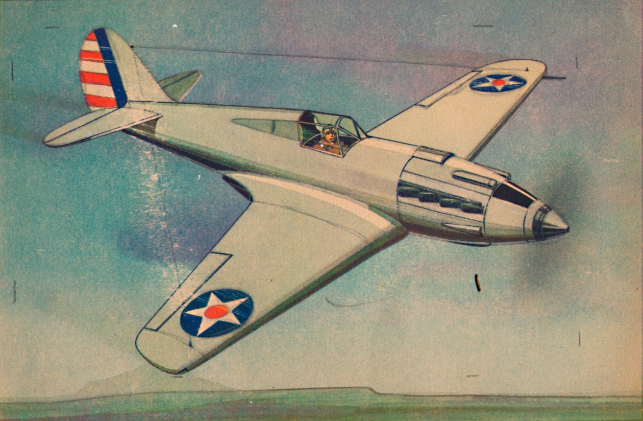 Curtis X.P.40 Jagdflugzeug, ca. 1944 von Unbekannt