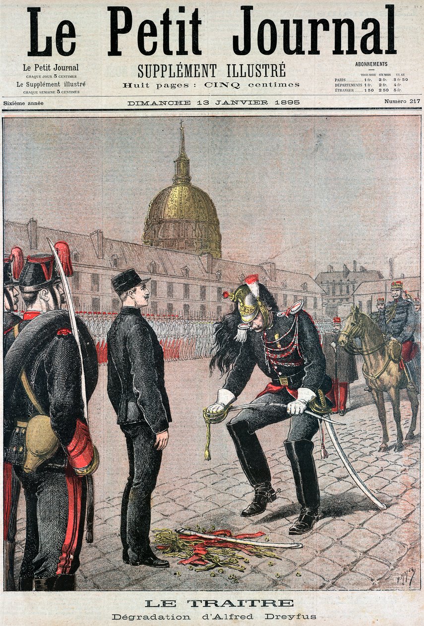 Die Erniedrigung von Albert Dreyfus von Unbekannt