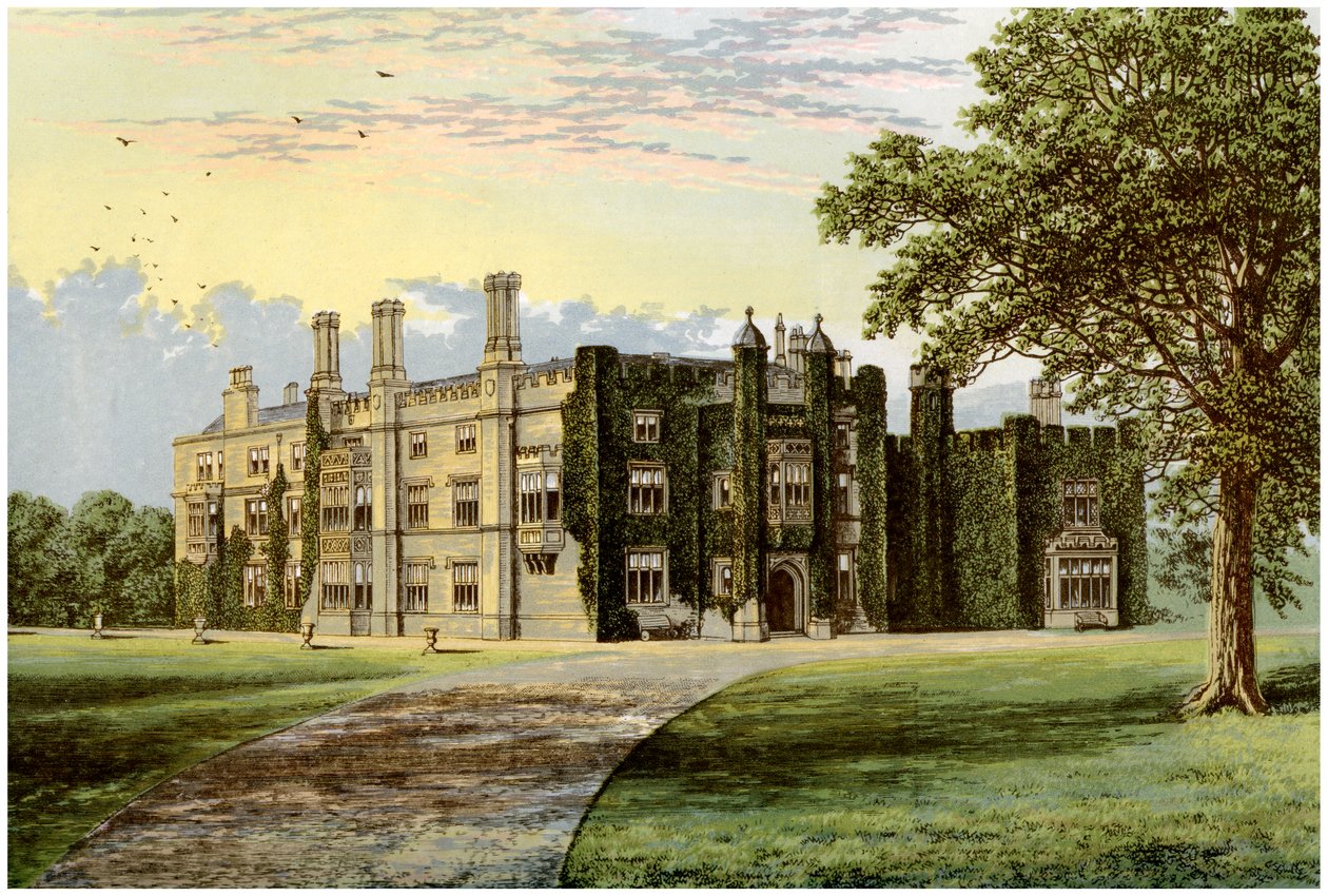 Drakelowe Hall, Derbyshire, Heimat von Baronet Gresley, ca. 1880 von Unbekannt