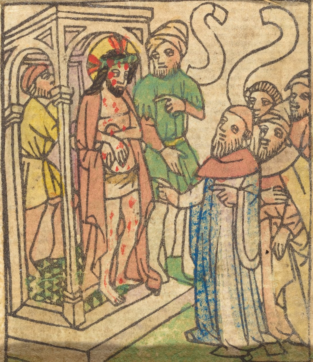 Ecce Homo (verso) von Unbekannt