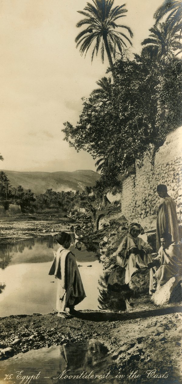 Ägypten - Mittagsruhe in der Oase, c1918-c1939 von Unbekannt