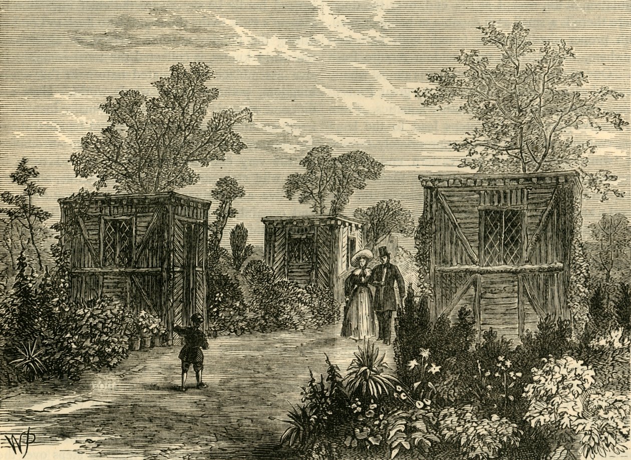Eingang zu den Zoologischen Gärten im Jahr 1840, um 1876 von Unbekannt