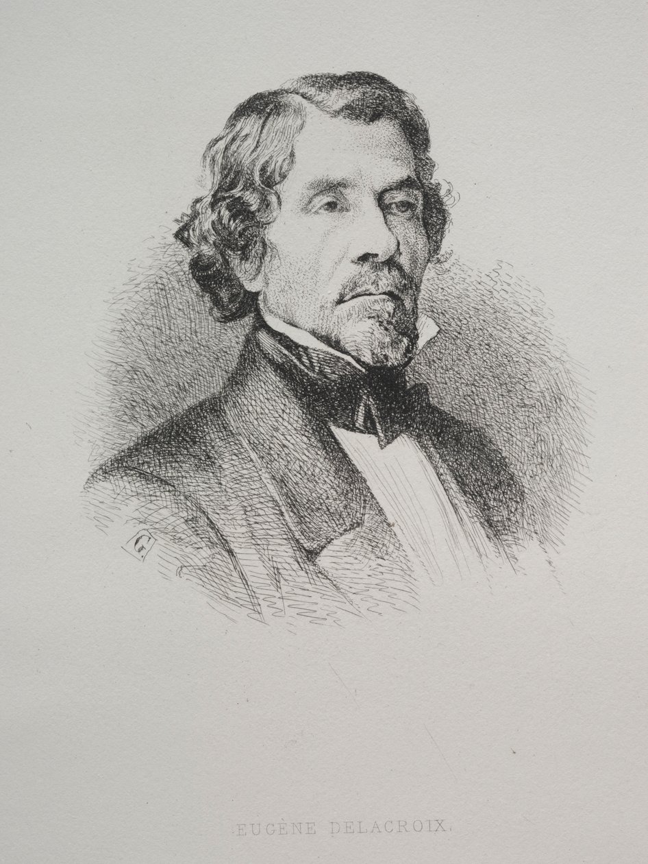 Eugène Delacroix, 1800er Jahre von Unbekannt
