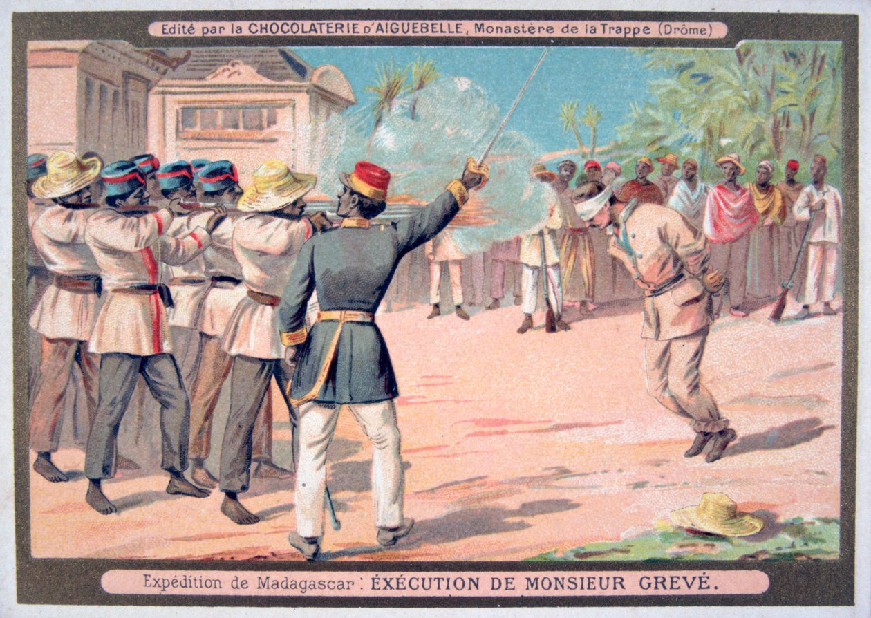 Hinrichtung von Monsieur Greve, Madagaskar, 1883-1896 von Unbekannt
