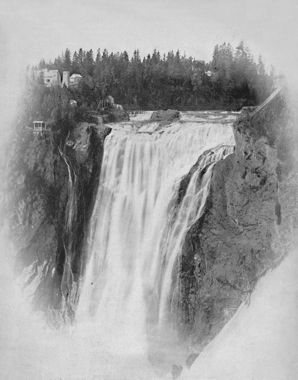 Wasserfälle von Montmorency, Quebec, um 1897 von Unbekannt