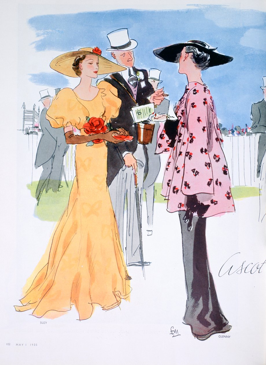 Modeillustration, 1935 von Unbekannt