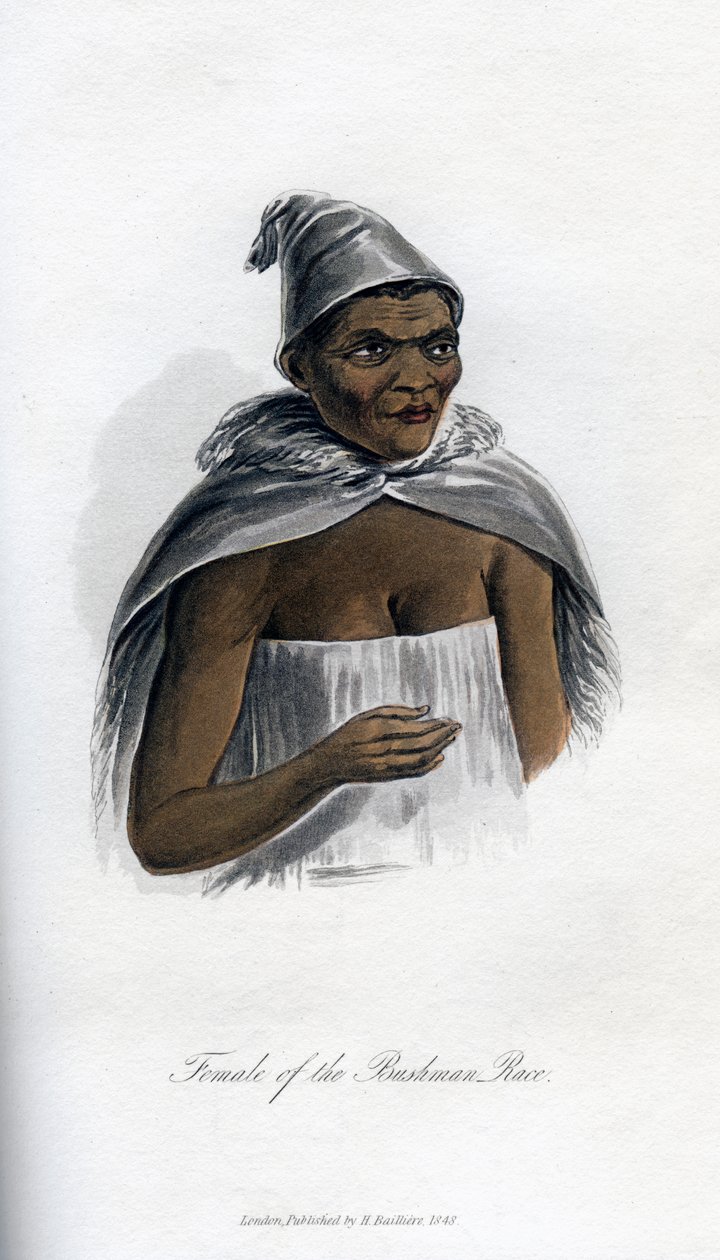 Frau der Buschmann-Rasse, 1848 von Unbekannt