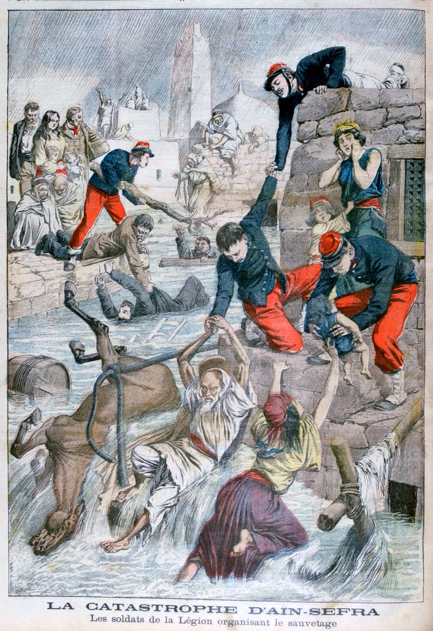 Sturzflut in Ain Sefra, Algerien, 1904 von Unbekannt