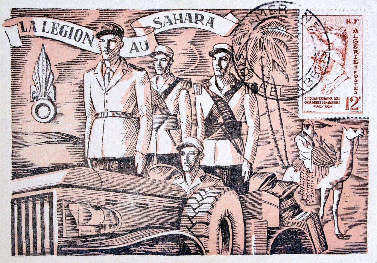 Postkarte der Französischen Fremdenlegion, 1952 von Unbekannt