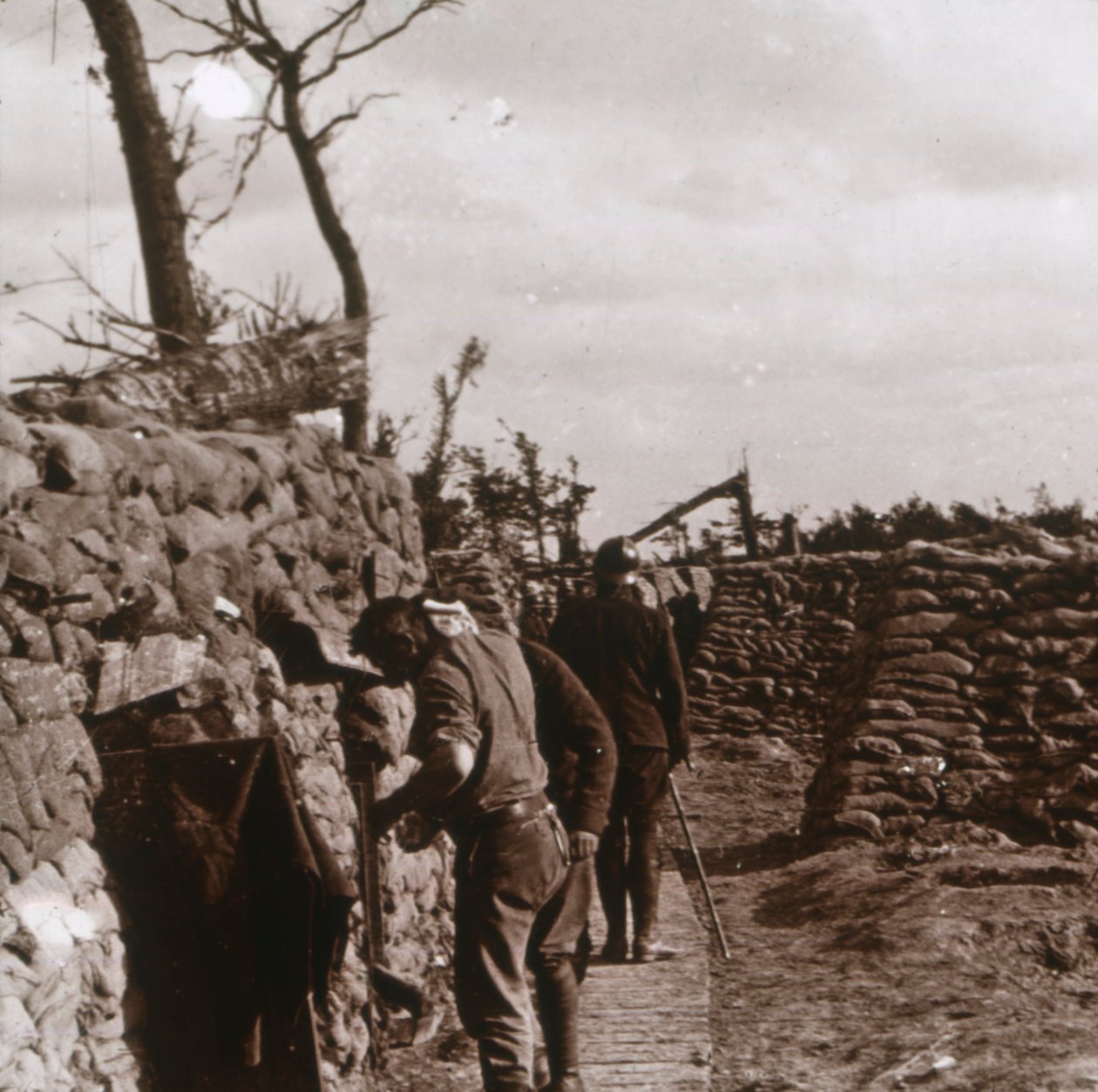 Frontlinie, Diksmuide, Belgien, ca. 1914-1918 von Unbekannt