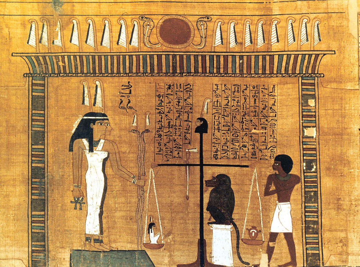 Grabpapyrus, altägyptisch, 18. Dynastie, 1550-1293 v. Chr. von Unbekannt