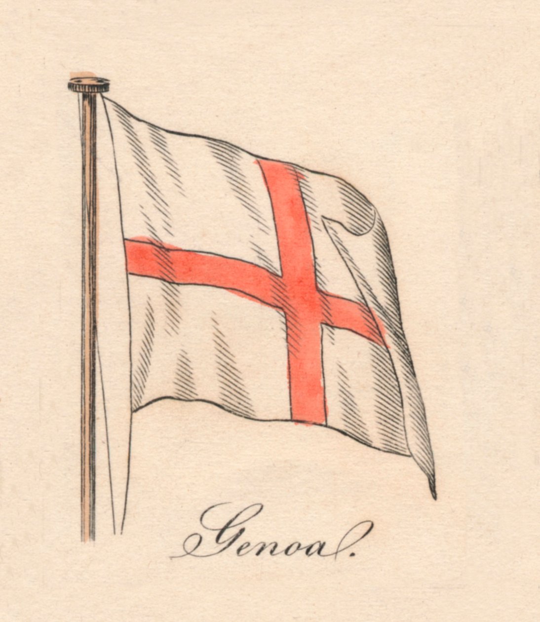 Genua, 1838 von Unbekannt