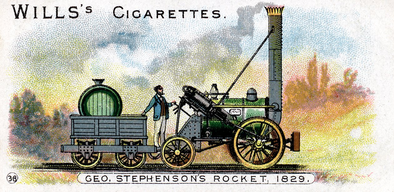 George Stephensons Lokomotive Rocket, 1829, 1900 von Unbekannt