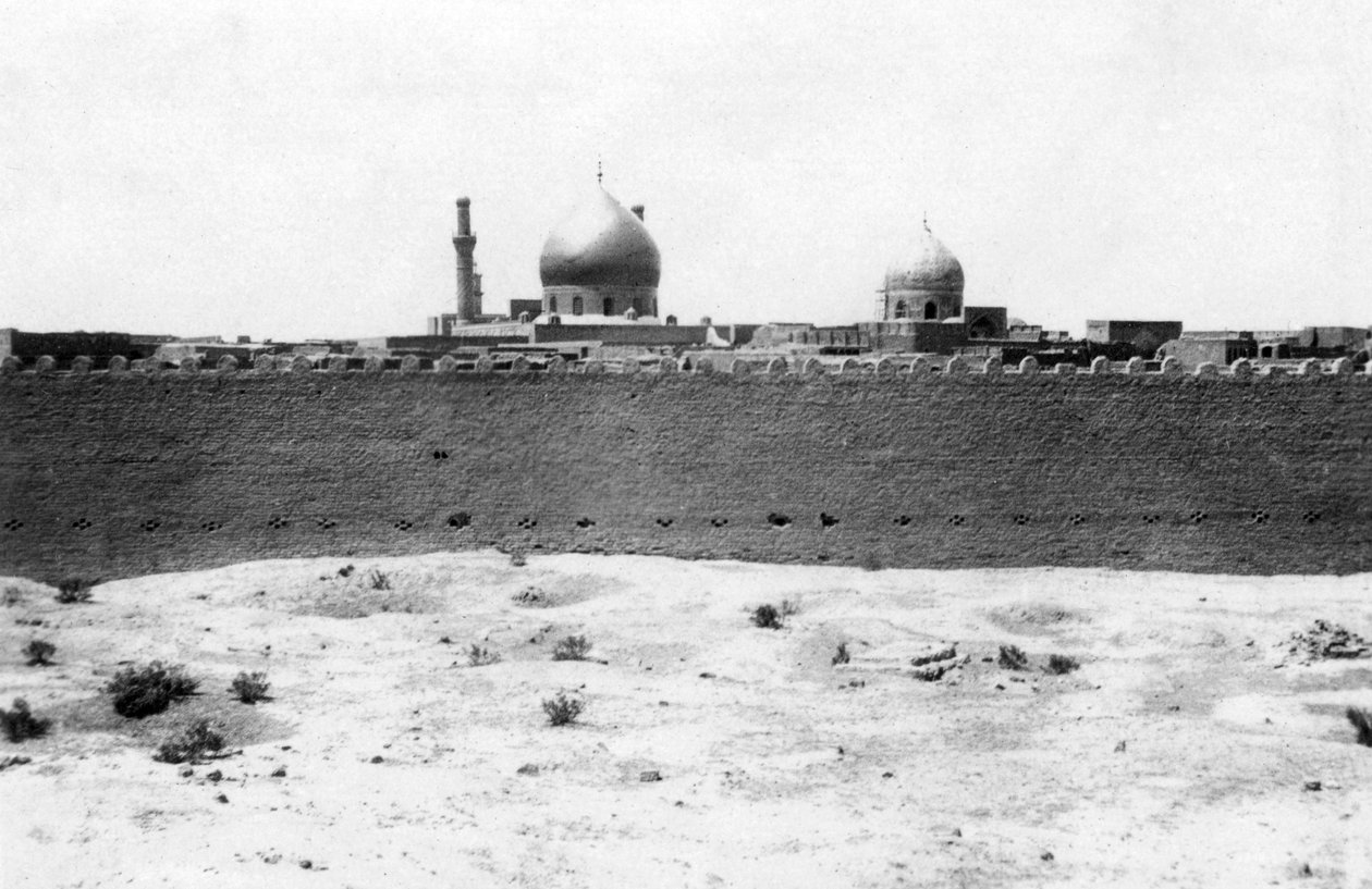 Goldene Kuppel der Samarra-Moschee, Mesopotamien, 1918 von Unbekannt