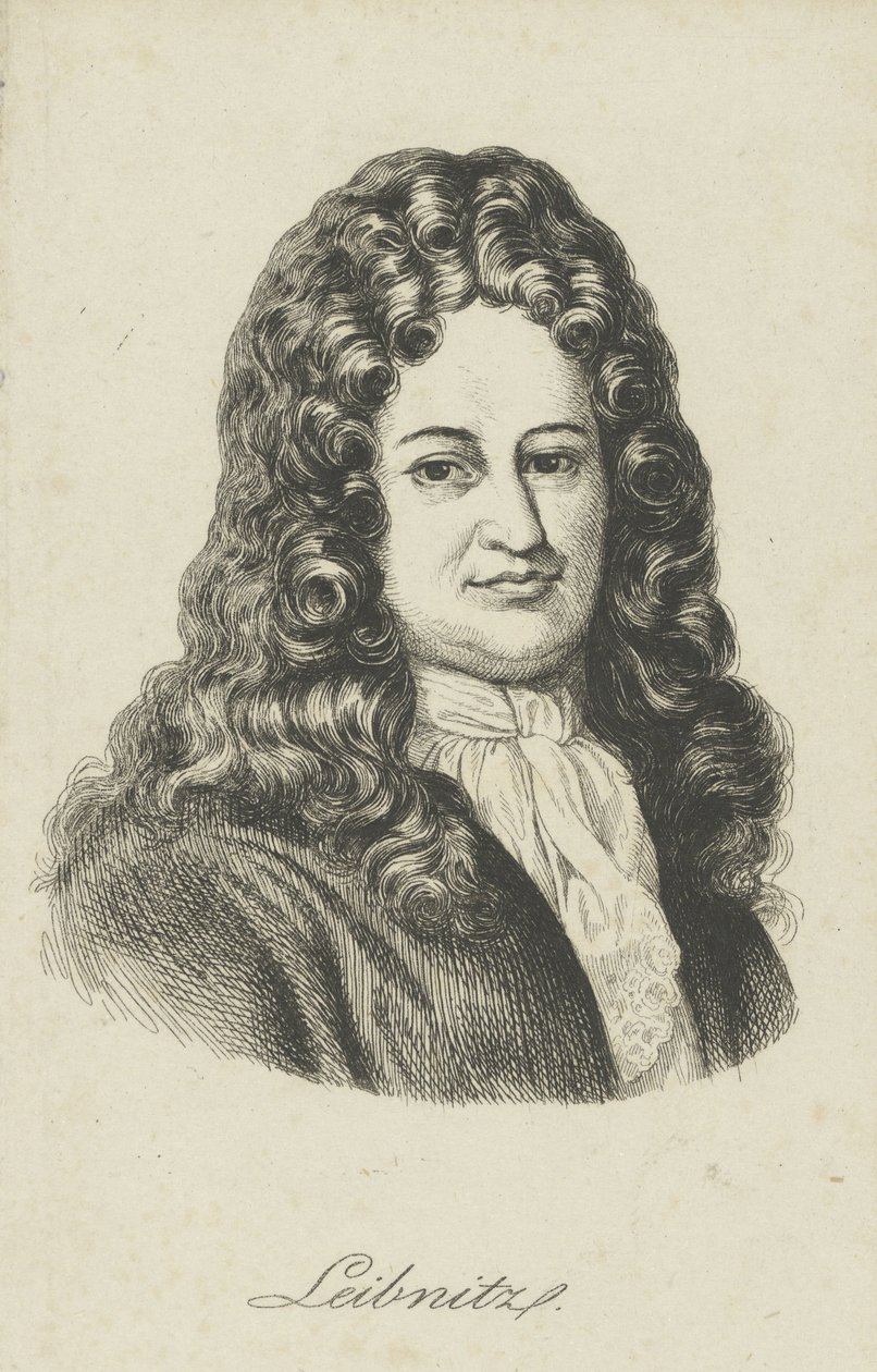 Gottfried Wilhelm Leibniz 1646-1716, um 1800 von Unbekannt