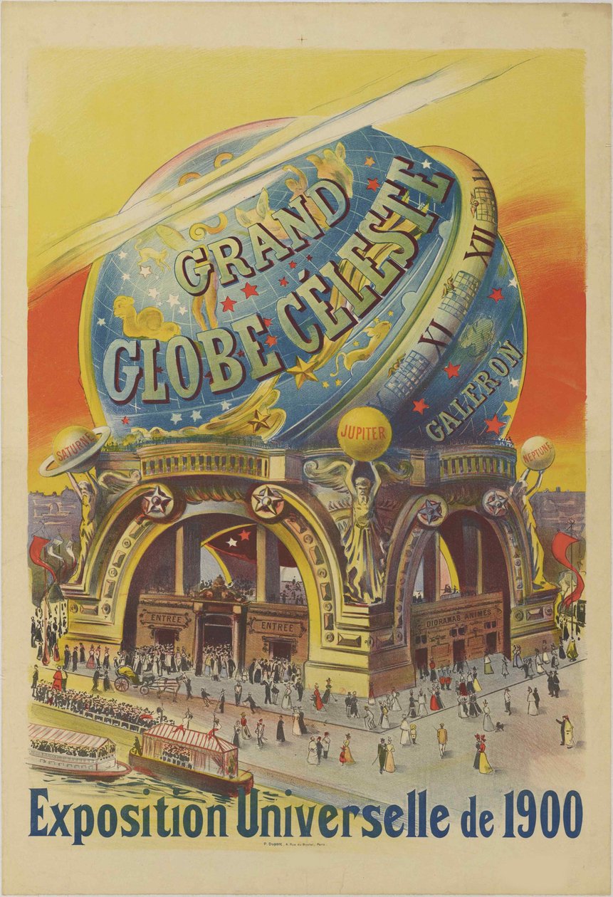 Großer Himmelsglobus. Weltausstellung von 1900, 1900 von Unbekannt