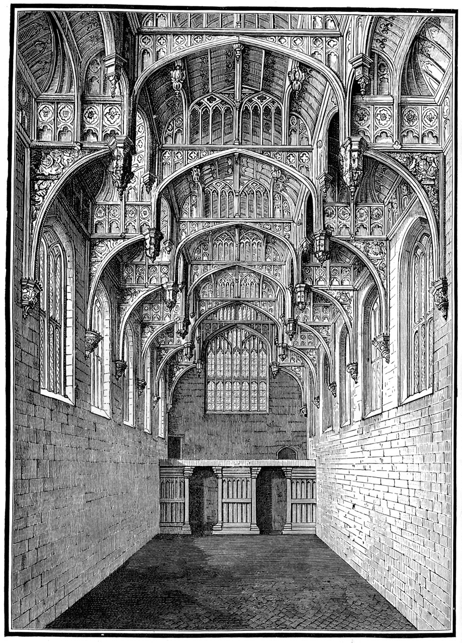 Große Halle, Hampton Court Palace, London, 1893 von Unbekannt