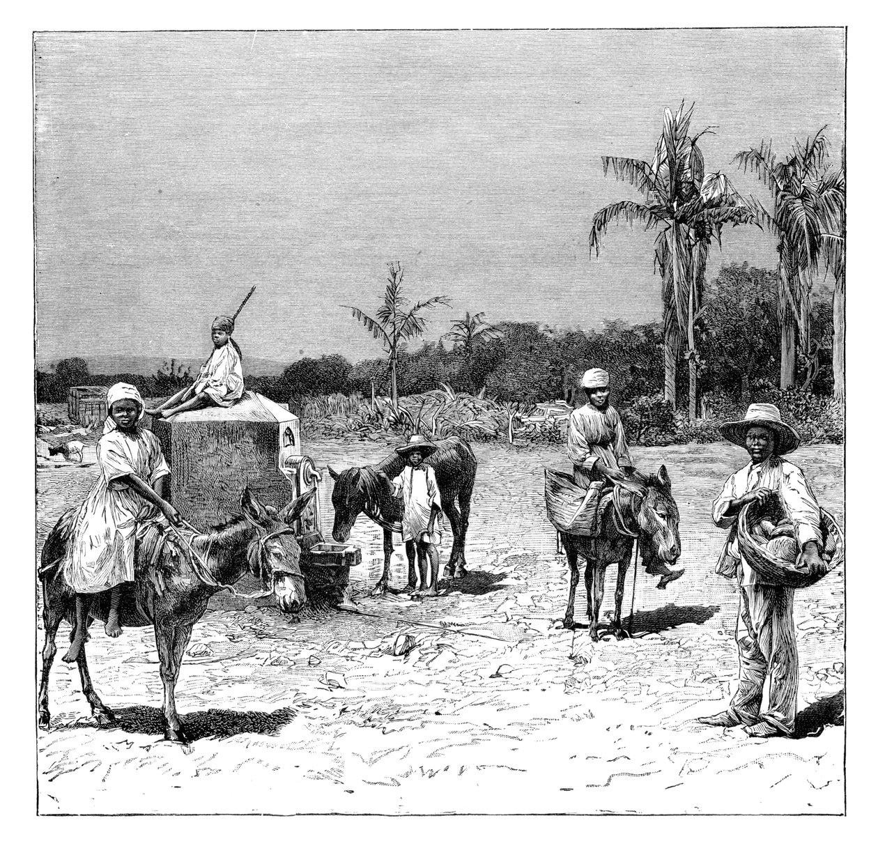 Gruppe von Haitianern, um 1890 von Unbekannt