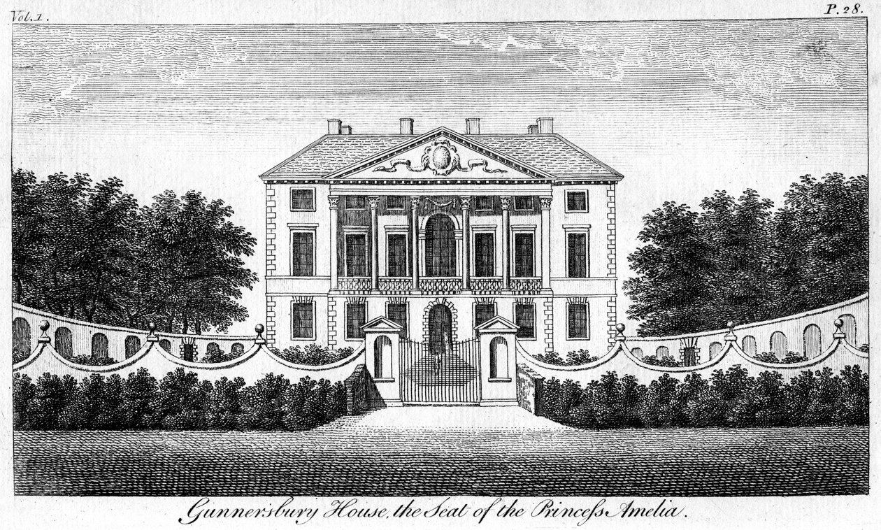 Gunnersbury House, der Sitz von Prinzessin Amelia von Unbekannt