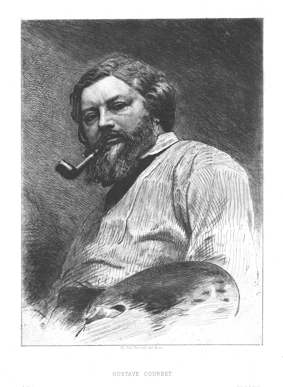 Gustave Courbet (ca. 1860) von Unbekannt