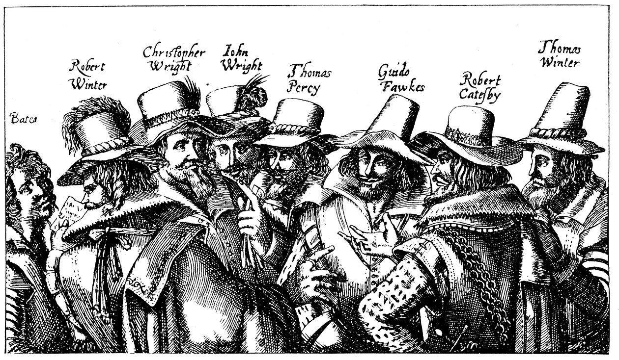 Guy Fawkes und die Schießpulver-Verschwörer, 1605 von Unbekannt