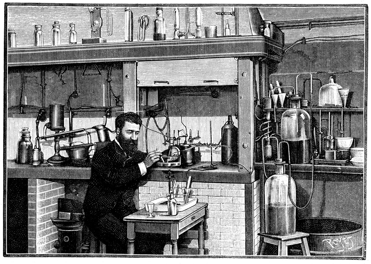 Henri Moissan, französischer Chemiker, ca. 1883-1903 von Unbekannt