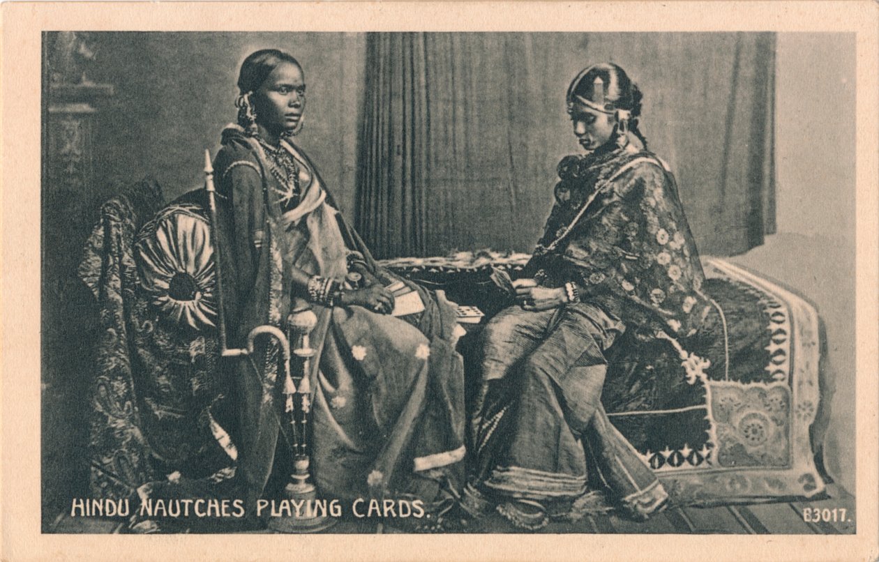 Hindu Nautches Spielkarten, ca. 1910 von Unbekannt