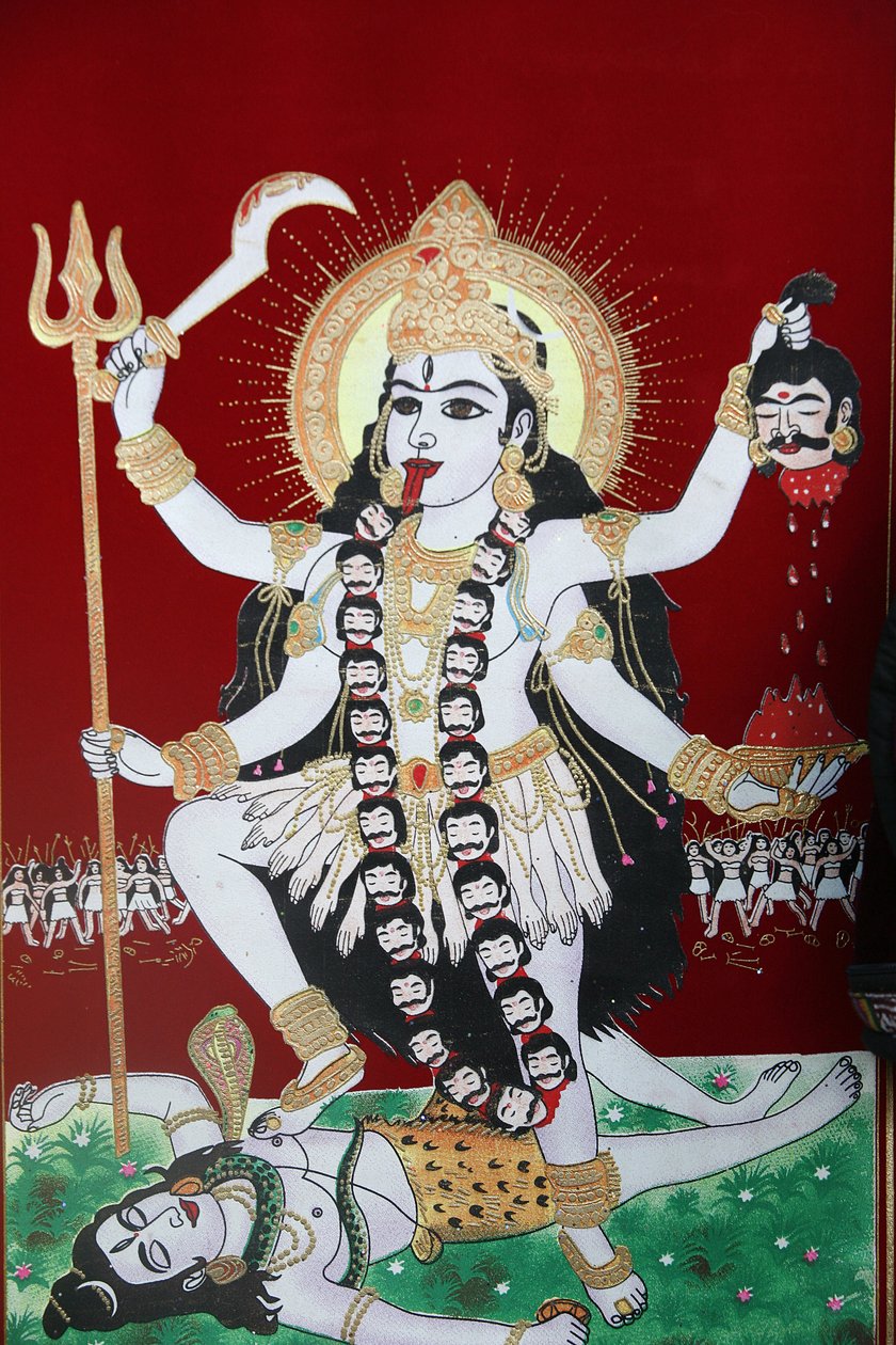 Hindu-Göttin Kali, Kathmandu, Nepal von Unbekannt